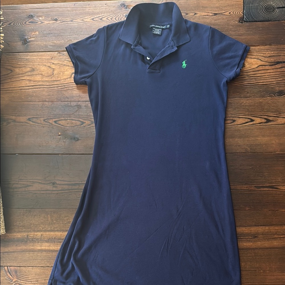 Polo by Ralph Lauren Navy Blue Midi Polo Dress